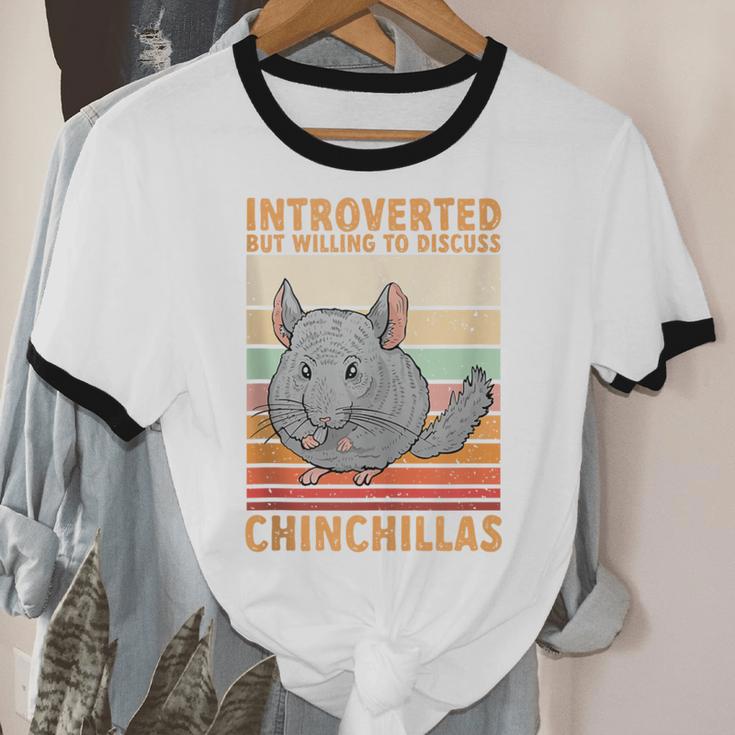 Chinchilla Owner Introvert Chinchilla Unisex Cotton Ringer T-Shirt Chinchilla Owner Introvert Chinchilla Unisex Cotton Ringer T-Shirt