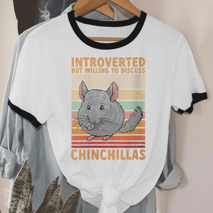 Chinchilla Owner Introvert Chinchilla Unisex Cotton Ringer T-Shirt Chinchilla Owner Introvert Chinchilla Unisex Cotton Ringer T-Shirt