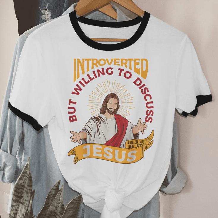 Christian Jesus Religious Sayings Catholic Introvert Unisex Cotton Ringer T-Shirt Christian Jesus Religious Sayings Catholic Introvert Unisex Cotton Ringer T-Shirt