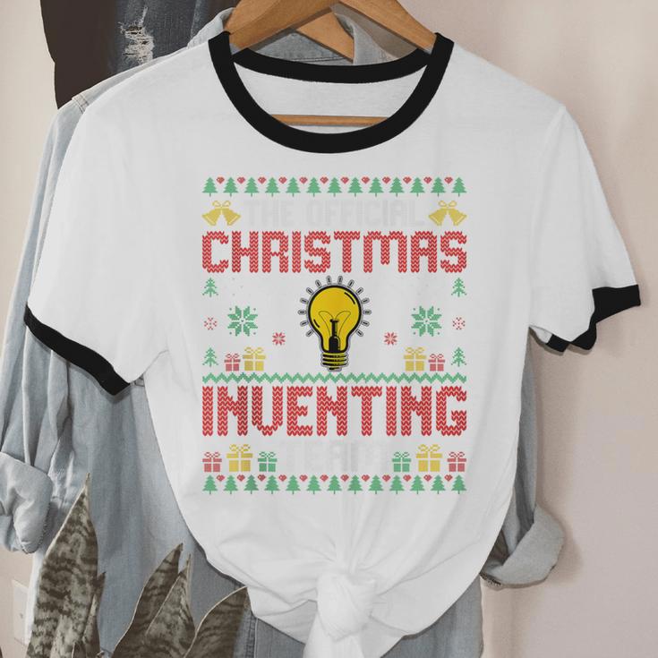 Christmas Inventing Team Inventing Introvert Xmas Unisex Cotton Ringer T-Shirt Christmas Inventing Team Inventing Introvert Xmas Unisex Cotton Ringer T-Shirt