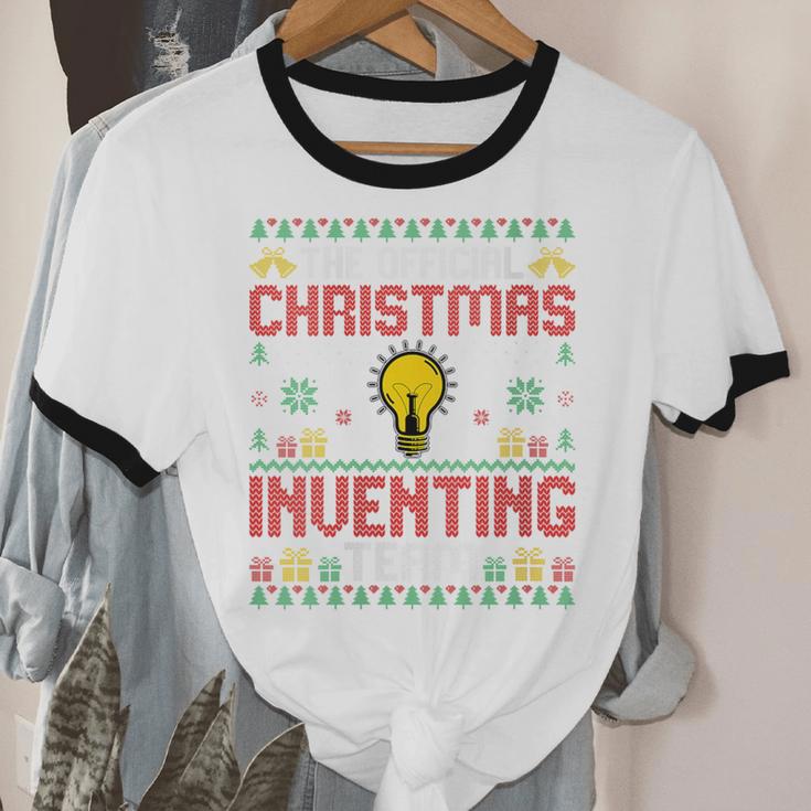 Christmas Inventing Team Inventing Introvert Xmas Unisex Cotton Ringer T-Shirt Christmas Inventing Team Inventing Introvert Xmas Unisex Cotton Ringer T-Shirt