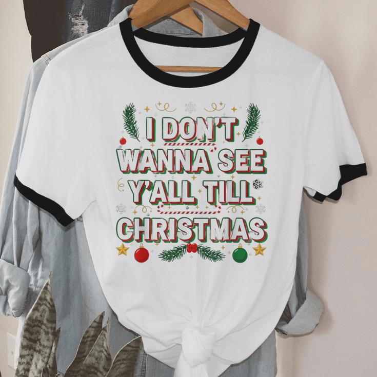Christmas Sarcastic Introvert Holiday Shirt Unisex Cotton Ringer T-Shirt Christmas Sarcastic Introvert Holiday Shirt Unisex Cotton Ringer T-Shirt