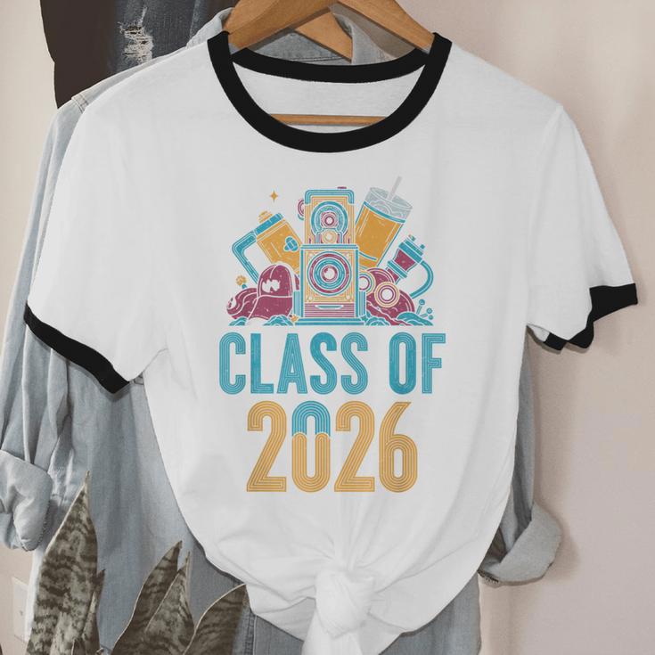 Class Of 2026 Retro Graduation Memory Nostalgia For Seniors Unisex Cotton Ringer T-Shirt
