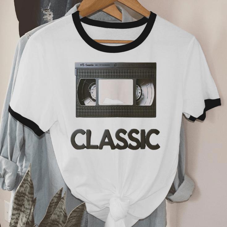 Classic VHS Tape Nostalgia Retro Unisex Cotton Ringer T-Shirt Classic VHS Tape Nostalgia Retro Unisex Cotton Ringer T-Shirt