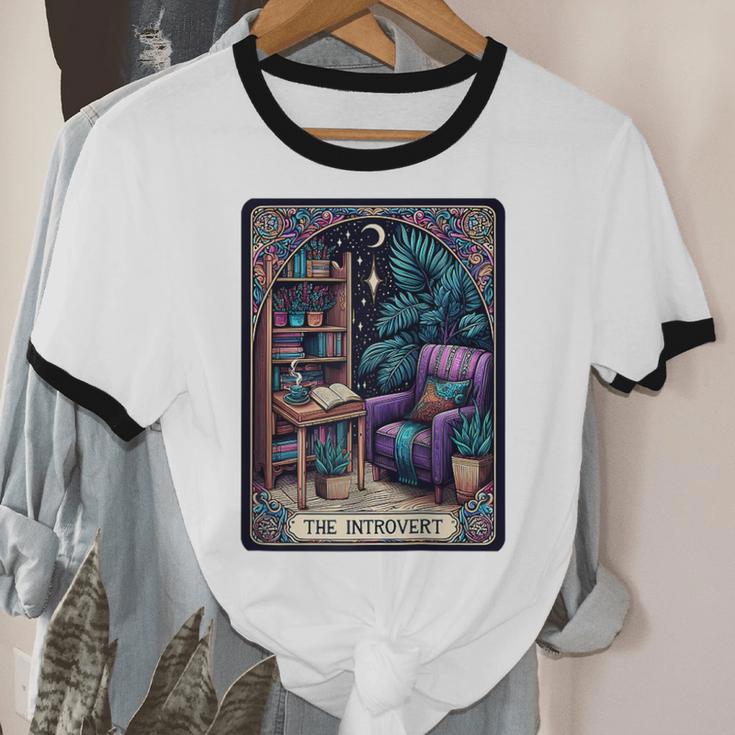 Color Graphic The Introvert Tarot Card Raglan Baseball Tee Unisex Cotton Ringer T-Shirt Color Graphic The Introvert Tarot Card Raglan Baseball Tee Unisex Cotton Ringer T-Shirt
