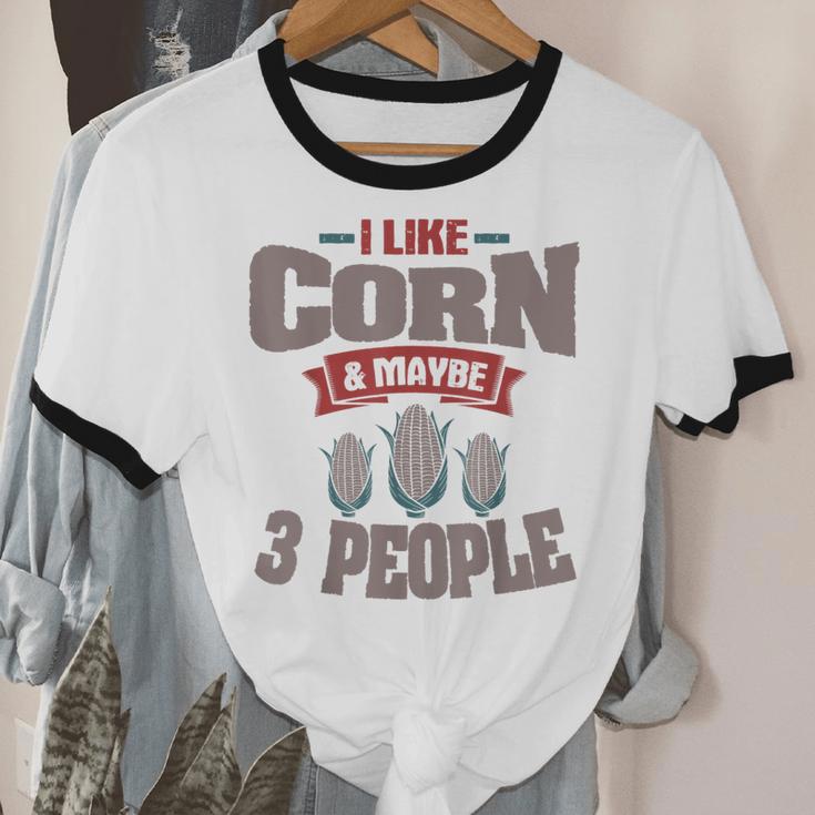 Corn Enthusiast Introvert Maize Farmer Planter Grower Unisex Cotton Ringer T-Shirt Corn Enthusiast Introvert Maize Farmer Planter Grower Unisex Cotton Ringer T-Shirt
