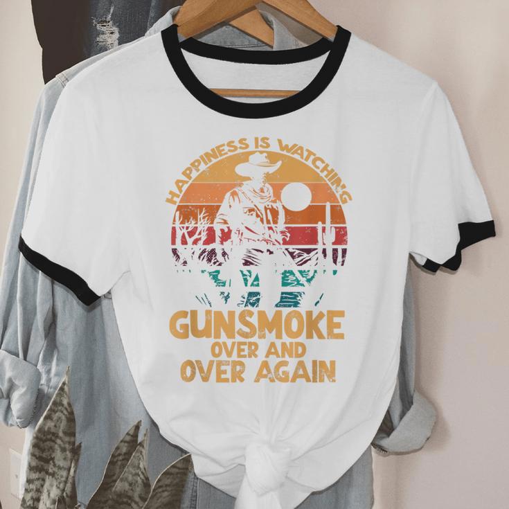 Cowboy Joy Nostalgia Television For Western Lovers Unisex Cotton Ringer T-Shirt Cowboy Joy Nostalgia Television For Western Lovers Unisex Cotton Ringer T-Shirt