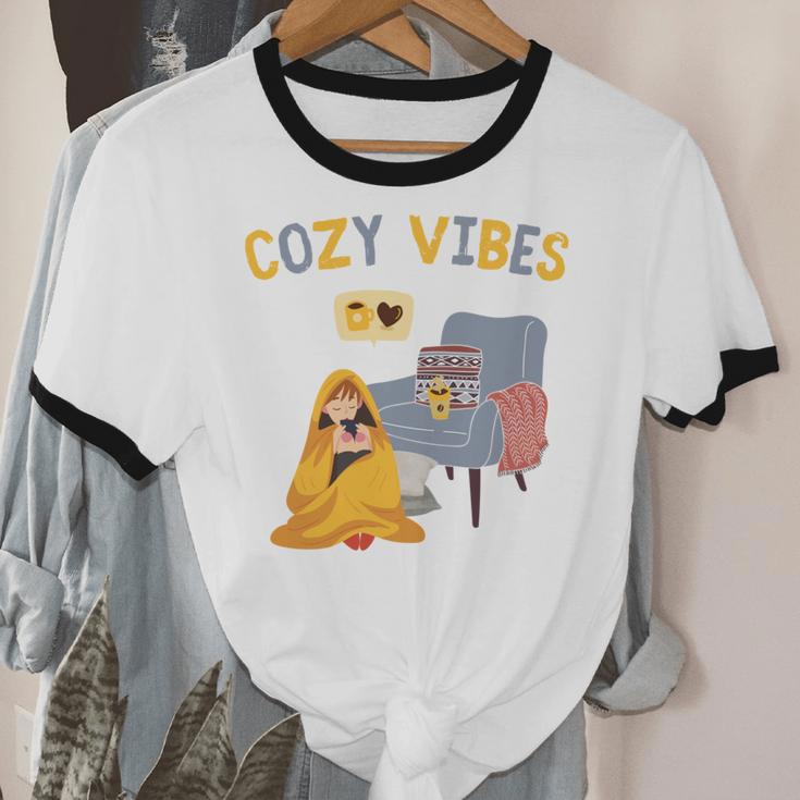 Cozy Vibes Atmospheric Introvert Unisex Cotton Ringer T-Shirt Cozy Vibes Atmospheric Introvert Unisex Cotton Ringer T-Shirt