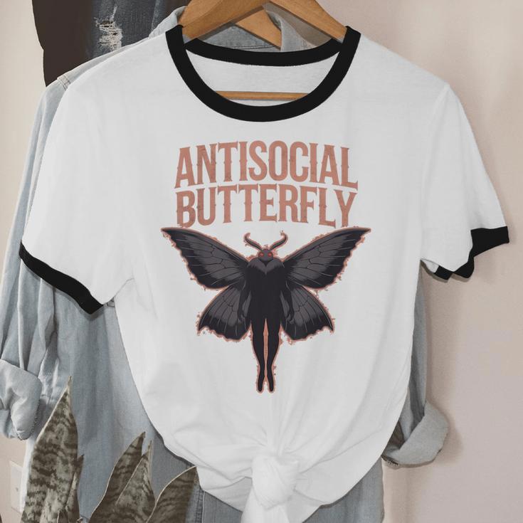 Cryptid Cryptozoology Mothman Introvert -Adults Butterfly Small Crew Neck Classic Fit Short Sleeve Polyester 100 Printed Blended Fabric Unisex Cotton Ringer T-Shirt Cryptid Cryptozoology Mothman Introvert -Adults Butterfly Small Crew Neck Classic Fit Short Sleeve Polyester 100 Printed Blended Fabric Unisex Cotton Ringer T-Shirt