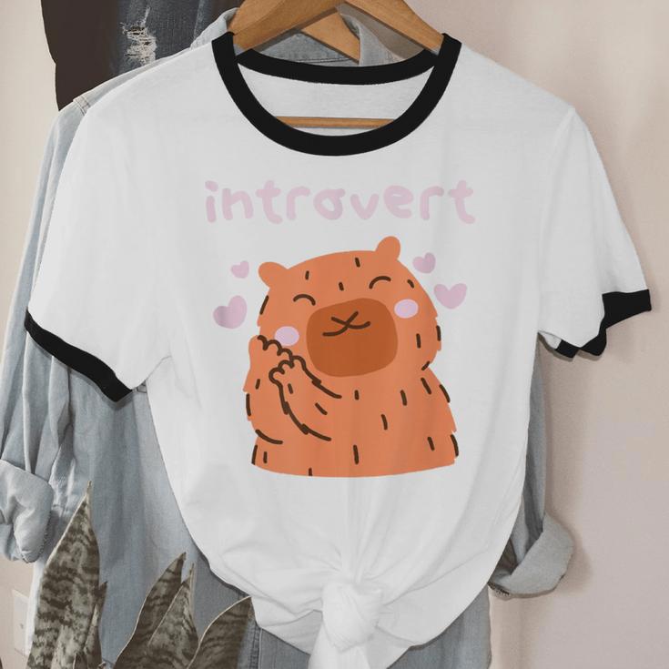 Cute Introvert Graphic Tee Unisex Cotton Ringer T-Shirt Cute Introvert Graphic Tee Unisex Cotton Ringer T-Shirt