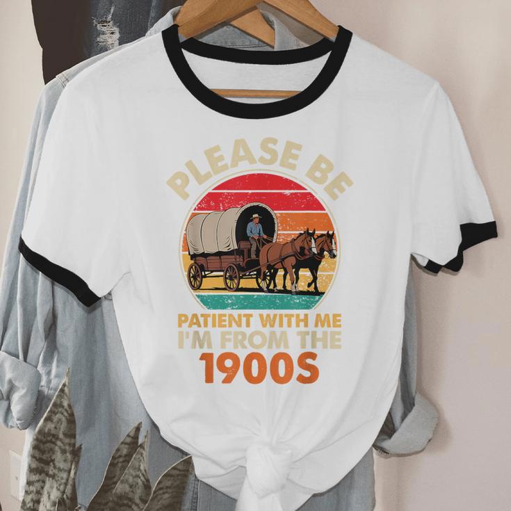 Dad Father's Day Please Be Patient I'm From The 1900s Unisex Cotton Ringer T-Shirt Dad Father's Day Please Be Patient I'm From The 1900s Unisex Cotton Ringer T-Shirt