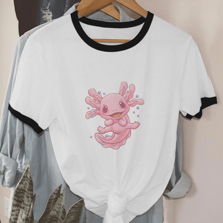 Most Days I Just Wanna Be An Axolotl Salamander Introvert Unisex Cotton Ringer T-Shirt