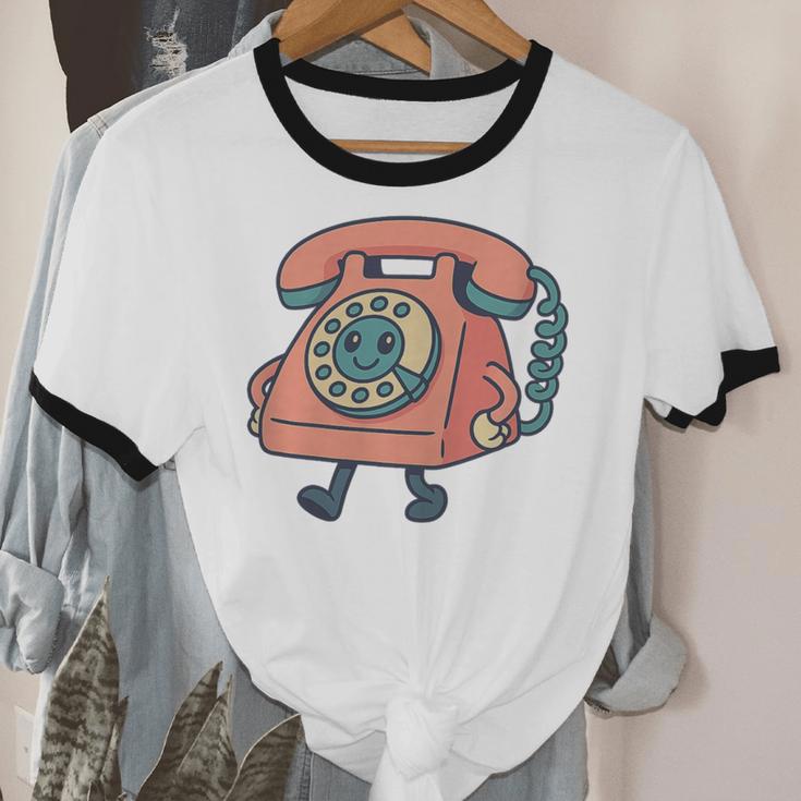 Dial It Back Retro Tech Nostalgia Vintage Premium Tri-Blend Unisex Cotton Ringer T-Shirt