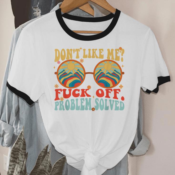 Don't Like Me Antisocial Introvert & Anti Social Unisex Cotton Ringer T-Shirt Don't Like Me Antisocial Introvert & Anti Social Unisex Cotton Ringer T-Shirt