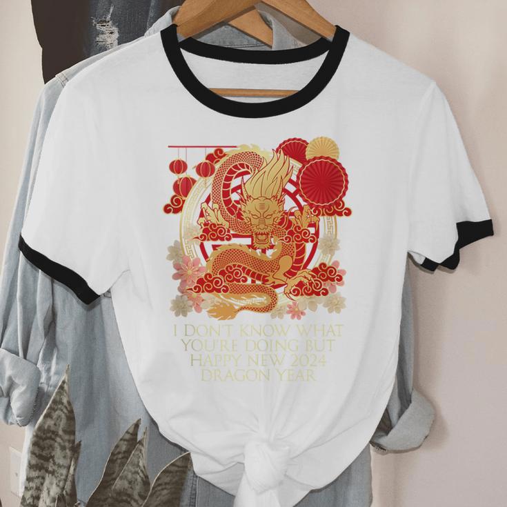 I Dont Know What Youre Doing Chinese New Year Introvert Unisex Cotton Ringer T-Shirt