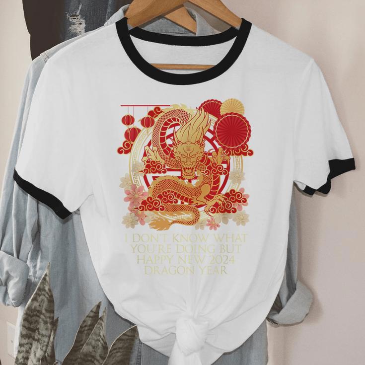 I Dont Know What Youre Doing Chinese New Year Introvert Unisex Cotton Ringer T-Shirt