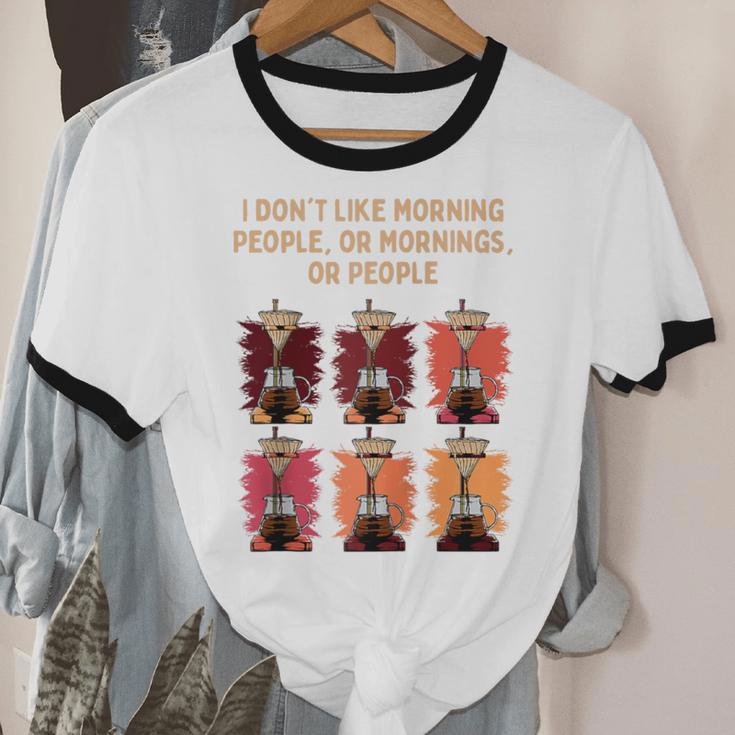 I Dont Like Morning People Introvert Coffee Lover Antisocial Raglan Baseball Tee Unisex Cotton Ringer T-Shirt I Dont Like Morning People Introvert Coffee Lover Antisocial Raglan Baseball Tee Unisex Cotton Ringer T-Shirt