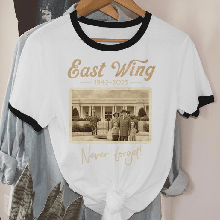 East Wing Never Forget American Vintage Nostalgia Premium Tri-Blend Unisex Cotton Ringer T-Shirt East Wing Never Forget American Vintage Nostalgia Premium Tri-Blend Unisex Cotton Ringer T-Shirt