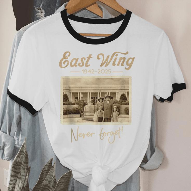 East Wing Never Forget American Vintage Nostalgia Unisex Cotton Ringer T-Shirt