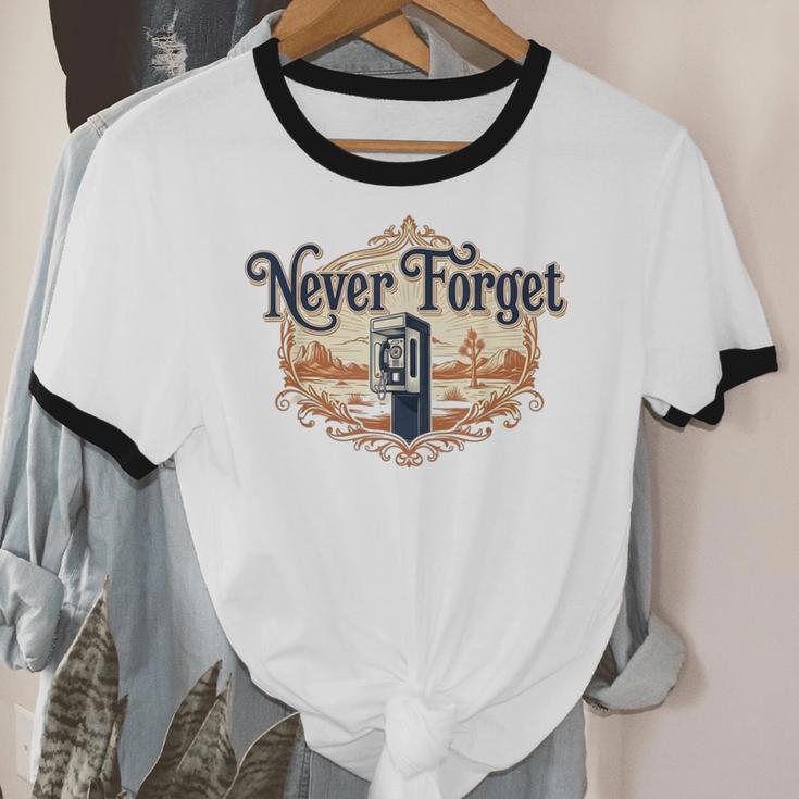 Never Forget Payphones – Retro Humor Nostalgia Graphic Unisex Cotton Ringer T-Shirt Never Forget Payphones – Retro Humor Nostalgia Graphic Unisex Cotton Ringer T-Shirt