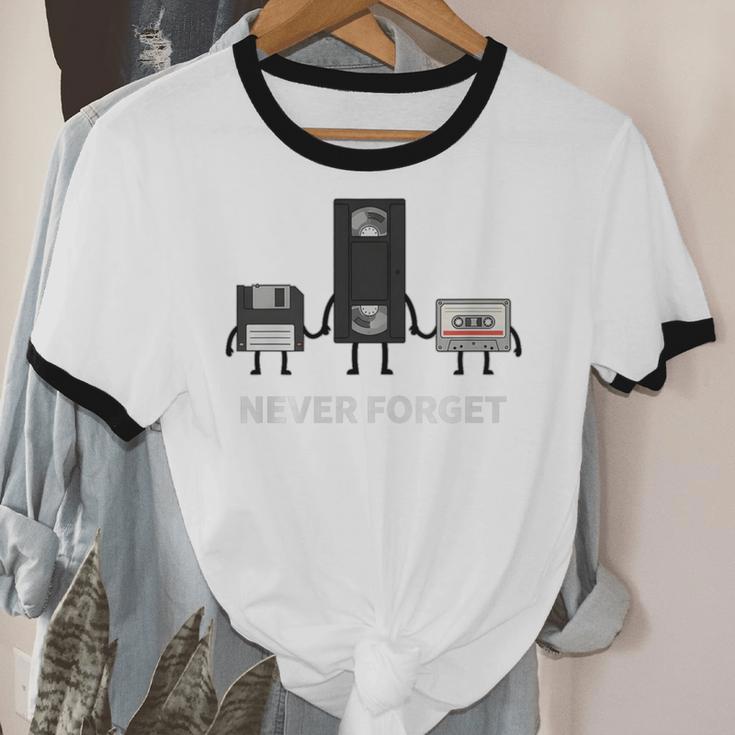 Never Forget Retro Nostalgia Tapes Throwback 80s Premium Tri-Blend Unisex Cotton Ringer T-Shirt Never Forget Retro Nostalgia Tapes Throwback 80s Premium Tri-Blend Unisex Cotton Ringer T-Shirt
