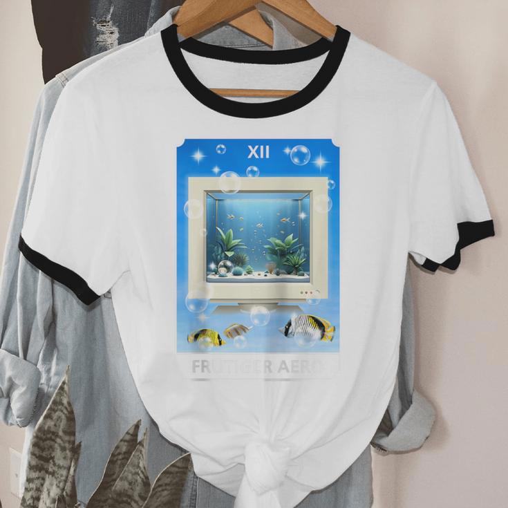 Frutiger Aero Aesthetic Tech Computer Aquarium Tarot Card Raglan Baseball Tee Unisex Cotton Ringer T-Shirt Frutiger Aero Aesthetic Tech Computer Aquarium Tarot Card Raglan Baseball Tee Unisex Cotton Ringer T-Shirt