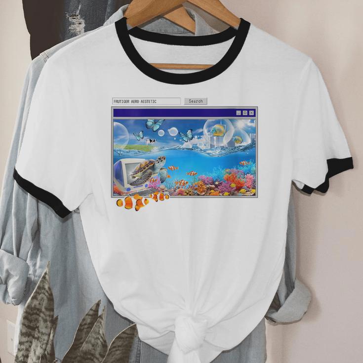 Frutiger Aero Y2k 2000s Unisex Cotton Ringer T-Shirt Frutiger Aero Y2k 2000s Unisex Cotton Ringer T-Shirt