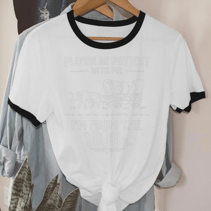 Fun Classic Please Be Patient With Me I'm From The 1900s Premium Tri-Blend Unisex Cotton Ringer T-Shirt Fun Classic Please Be Patient With Me I'm From The 1900s Premium Tri-Blend Unisex Cotton Ringer T-Shirt