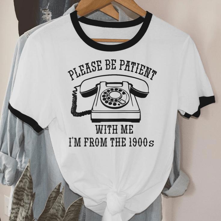 Funny Slogan Patient I'm From The 1900s Raglan Baseball Tee Unisex Cotton Ringer T-Shirt Funny Slogan Patient I'm From The 1900s Raglan Baseball Tee Unisex Cotton Ringer T-Shirt