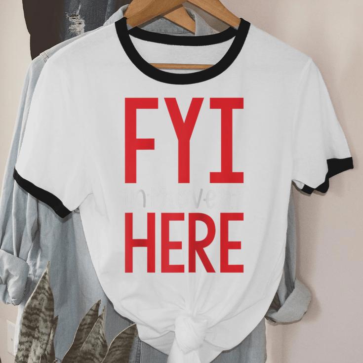 Fyi Introvert Here Raglan Baseball Tee Unisex Cotton Ringer T-Shirt