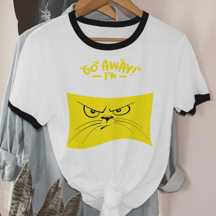 Go Away I'm Introverting Antisocial Shy Introvert Unisex Cotton Ringer T-Shirt Go Away I'm Introverting Antisocial Shy Introvert Unisex Cotton Ringer T-Shirt