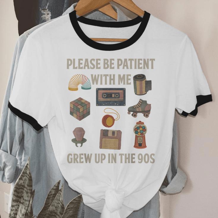 Grew Up In The 90s Retro Nostalgia Unisex Cotton Ringer T-Shirt Grew Up In The 90s Retro Nostalgia Unisex Cotton Ringer T-Shirt