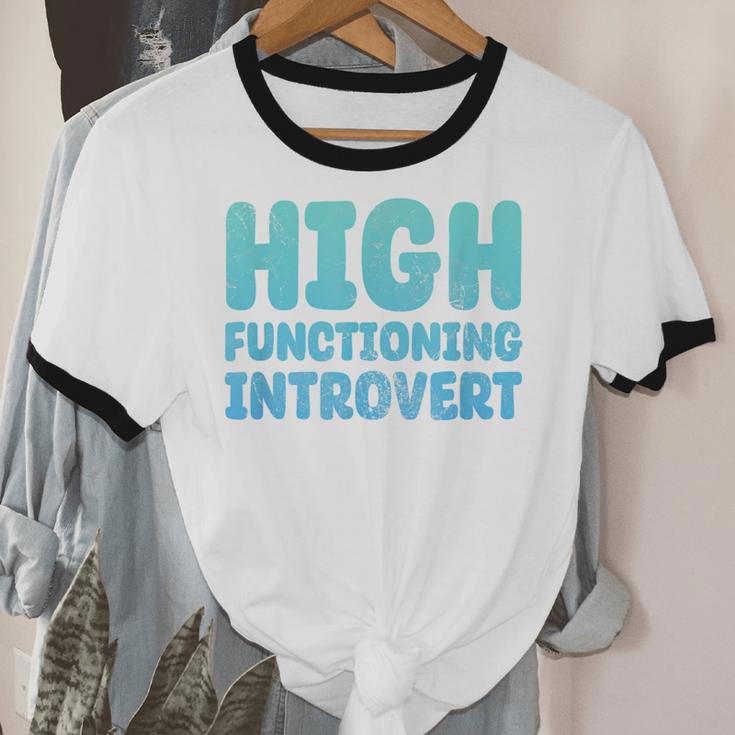 High Functioning Introvert Sarcasm Sarcastic Grunge Unisex Cotton Ringer T-Shirt High Functioning Introvert Sarcasm Sarcastic Grunge Unisex Cotton Ringer T-Shirt