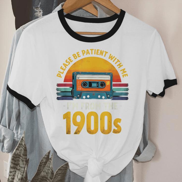 Humor Daddy I'm From The 1900s Unisex Cotton Ringer T-Shirt