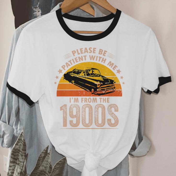 Humorous Saying Please Be Patient With Me I'm From The 1900s Premium Unisex Cotton Ringer T-Shirt Humorous Saying Please Be Patient With Me I'm From The 1900s Premium Unisex Cotton Ringer T-Shirt