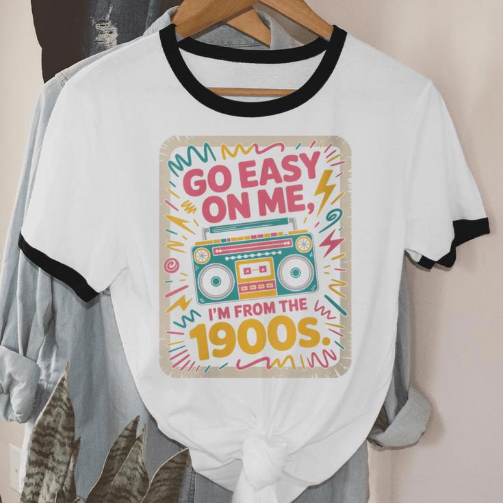 I'm From The 1900s 80s Millennial Boom Box Radio Unisex Cotton Ringer T-Shirt I'm From The 1900s 80s Millennial Boom Box Radio Unisex Cotton Ringer T-Shirt