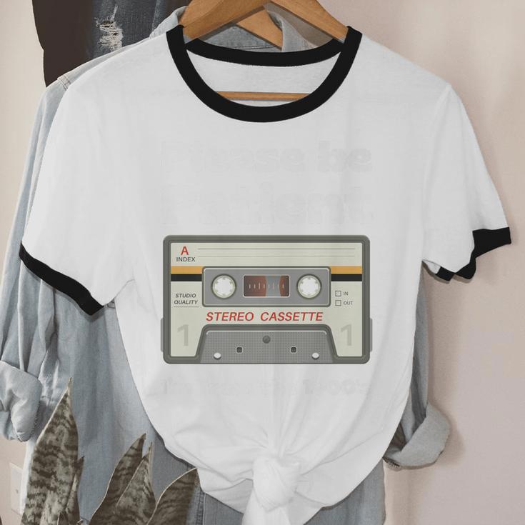 I'm From The 1900s Be Patient Retro Cassette Tape Premium Unisex Cotton Ringer T-Shirt