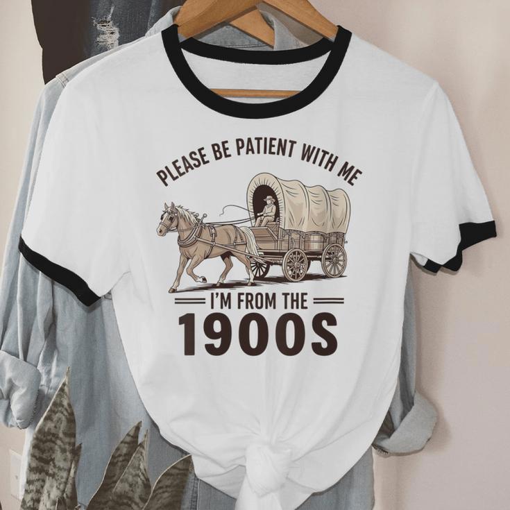 I'm From The 1900s Tee Western For Men Unisex Cotton Ringer T-Shirt I'm From The 1900s Tee Western For Men Unisex Cotton Ringer T-Shirt