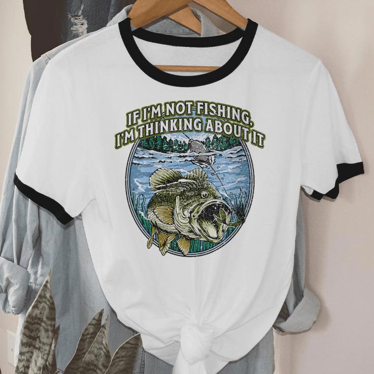 If I’m Not Fishing I’m Thinking About It Introvert Lifestyle Unisex Cotton Ringer T-Shirt If I’m Not Fishing I’m Thinking About It Introvert Lifestyle Unisex Cotton Ringer T-Shirt