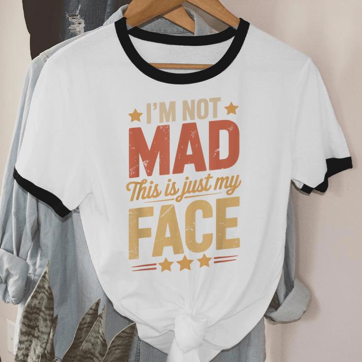I'm Not Mad This Is Just My Face Introvert Unisex Cotton Ringer T-Shirt I'm Not Mad This Is Just My Face Introvert Unisex Cotton Ringer T-Shirt