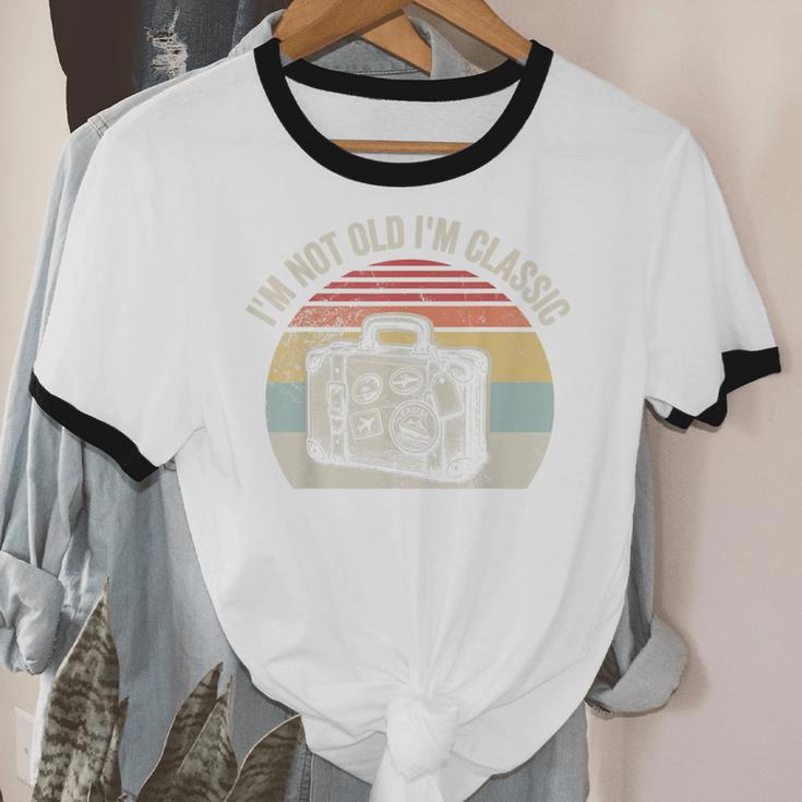I'm Not Old I'm Classic Travel Nostalgia Unisex Cotton Ringer T-Shirt