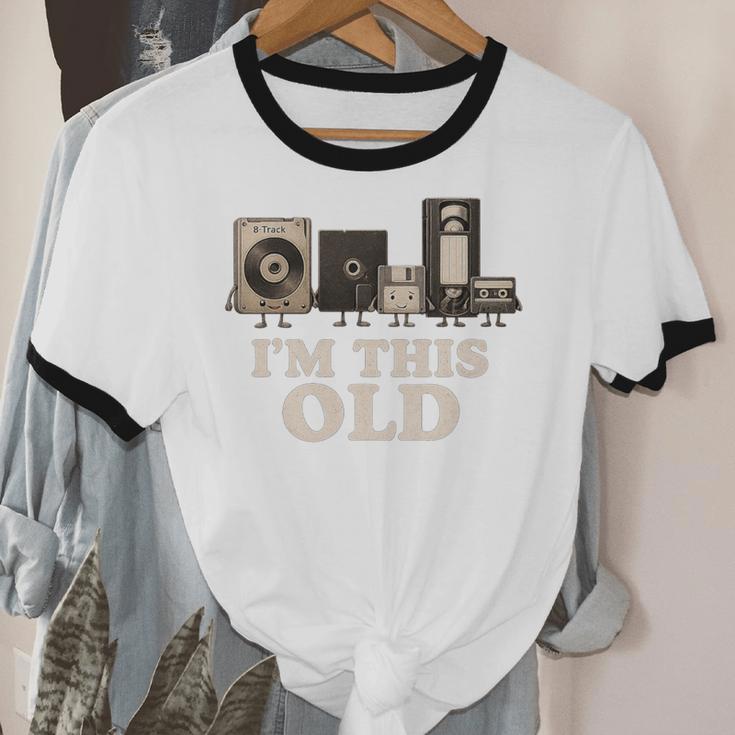 I’m This Old Retro Tech Nostalgia For 70s 80s Premium Tri-Blend Unisex Cotton Ringer T-Shirt I’m This Old Retro Tech Nostalgia For 70s 80s Premium Tri-Blend Unisex Cotton Ringer T-Shirt