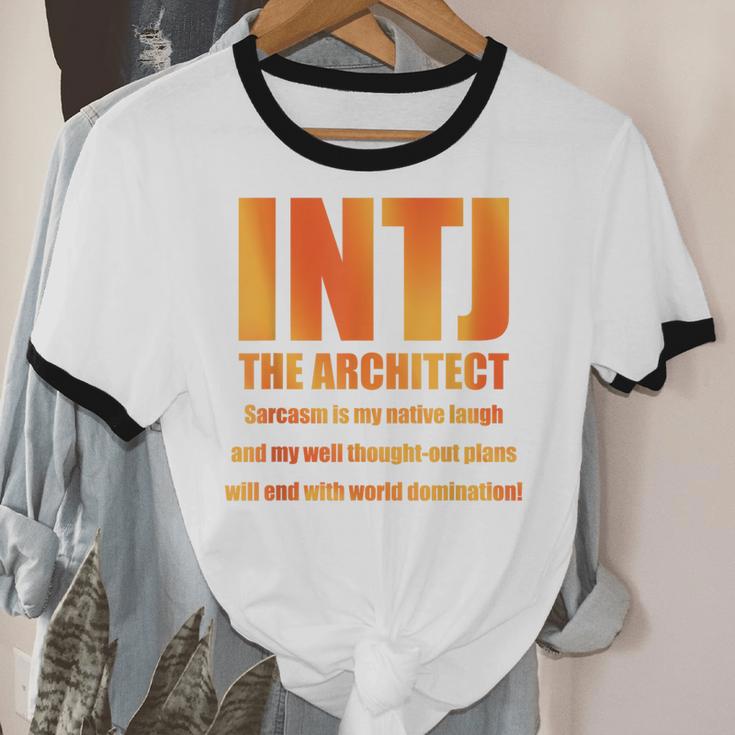 INTJ Architect Personality Introvert Sarcastic Orange Unisex Cotton Ringer T-Shirt INTJ Architect Personality Introvert Sarcastic Orange Unisex Cotton Ringer T-Shirt