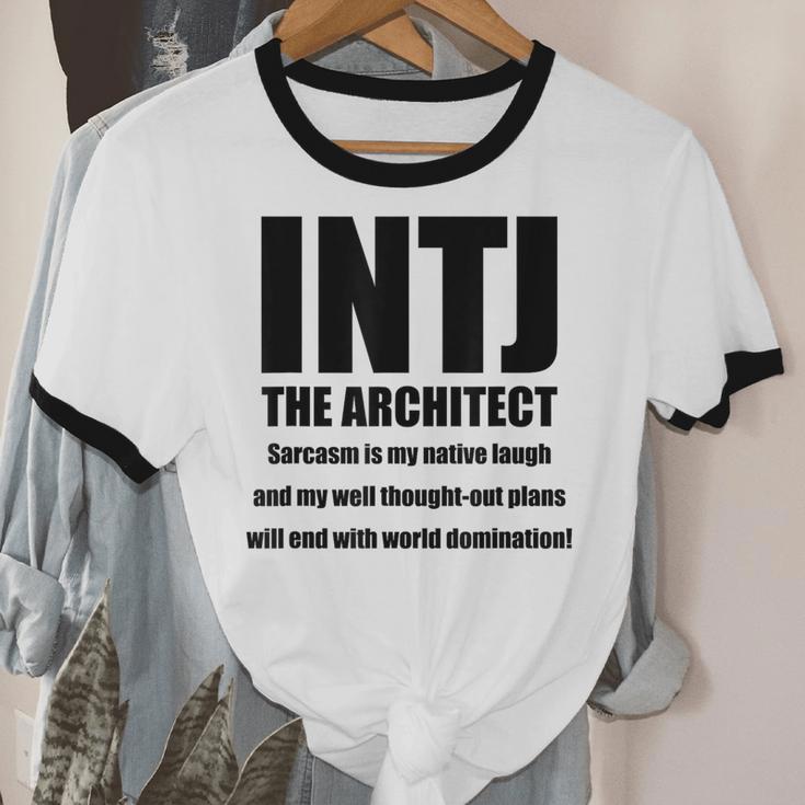 INTJ Architect Personality Introvert Sarcastic Unisex Cotton Ringer T-Shirt INTJ Architect Personality Introvert Sarcastic Unisex Cotton Ringer T-Shirt