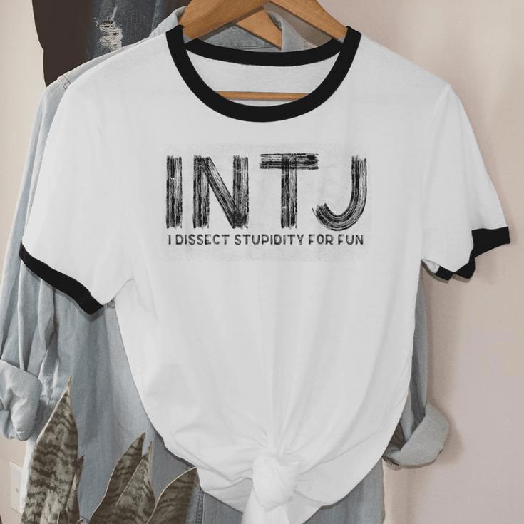 INTJ Personality Type Introvert INTJ Unisex Cotton Ringer T-Shirt