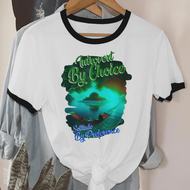 Introvert Choice Solitude By Preference Unisex Cotton Ringer T-Shirt Introvert Choice Solitude By Preference Unisex Cotton Ringer T-Shirt