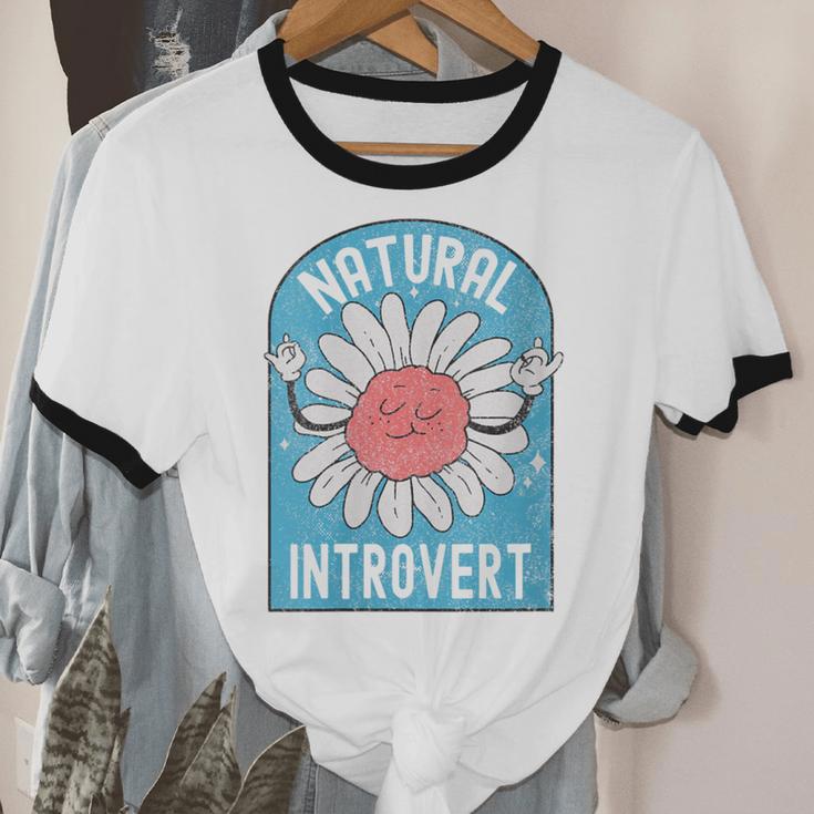 Introvert Cute Anti-Social Shy Person Inner Strength Unisex Cotton Ringer T-Shirt