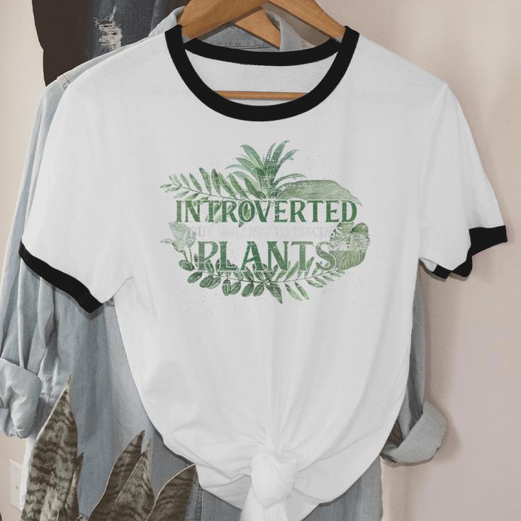 Introvert GardenerPlants Unisex Cotton Ringer T-Shirt Introvert GardenerPlants Unisex Cotton Ringer T-Shirt
