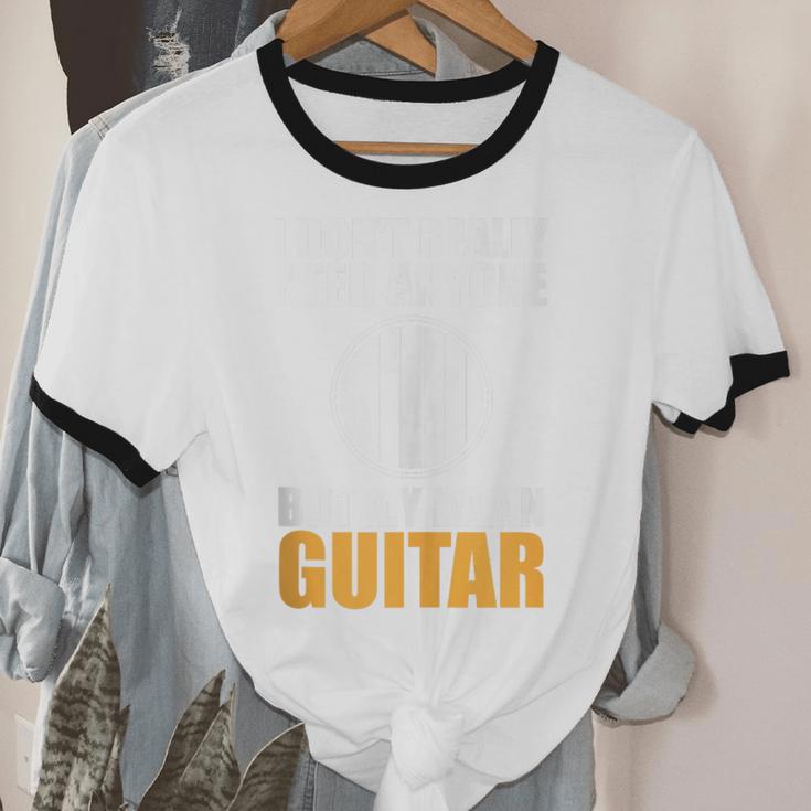 Introvert Guitarist Only Need Guitar Enjoy Acoustic Music Unisex Cotton Ringer T-Shirt