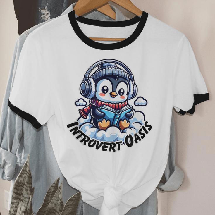 Introvert Oasis Unisex Cotton Ringer T-Shirt Introvert Oasis Unisex Cotton Ringer T-Shirt